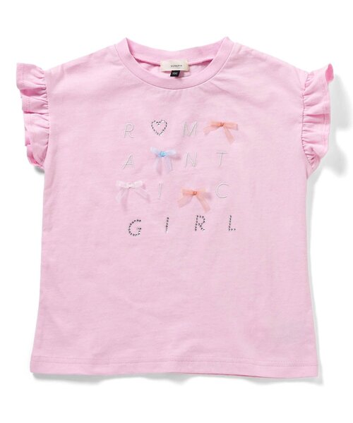 Seraph（セラフ）の「キラキラモチーフトップス_ジュニア対応（Tシャツ/カットソー・キッズ・ネイビー/ミント/ピンク/オフホワイト・140/130/120/110/100/90）」の8枚目の写真