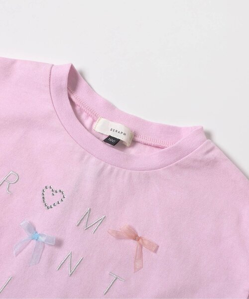Seraph（セラフ）の「キラキラモチーフトップス_ジュニア対応（Tシャツ/カットソー・キッズ・ネイビー/ミント/ピンク/オフホワイト・140/130/120/110/100/90）」の12枚目の写真