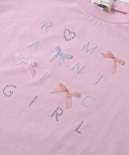 Seraph（セラフ）の「キラキラモチーフトップス_ジュニア対応（Tシャツ/カットソー・キッズ・ネイビー/ミント/ピンク/オフホワイト・140/130/120/110/100/90）」の13枚目の写真