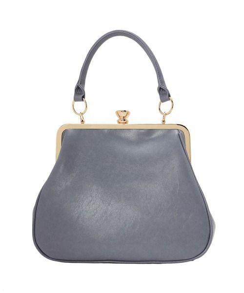 an another angelus（アンアナザーアンジェラス）の「フレームスミレ刺繍がま口バッグ/fint フィント（ハンドバッグ・レディース・アイボリー/パープル・FREE）」の11枚目の写真