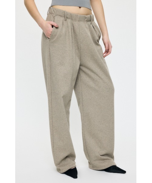 MOUSSY（マウジー）の「【26年SS新作】TUCK SWEAT パンツ（スウェットパンツ・レディース・杢グレー/ベージュ/ライトブラック・1/2）」の7枚目の写真