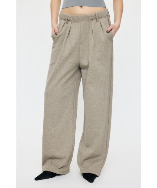 MOUSSY（マウジー）の「【26年SS新作】TUCK SWEAT パンツ（スウェットパンツ・レディース・杢グレー/ベージュ/ライトブラック・1/2）」の8枚目の写真