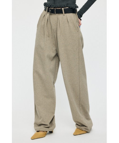 MOUSSY（マウジー）の「【26年SS新作】TUCK SWEAT パンツ（スウェットパンツ・レディース・杢グレー/ベージュ/ライトブラック・1/2）」の21枚目の写真