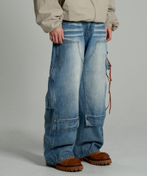 Overlap Carpenter Denim Pants Indigo