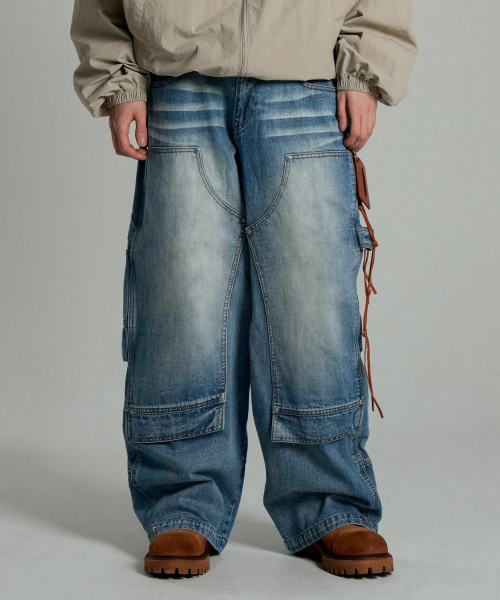 IDWS(アイドンワナセル)の「Overlap Carpenter Denim Pants Indigo(デニムパンツ・レディース・その他・0/1/2)」の8枚目の写真