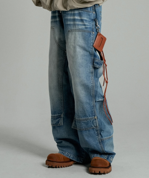 IDWS(アイドンワナセル)の「Overlap Carpenter Denim Pants Indigo(デニムパンツ・レディース・その他・0/1/2)」の11枚目の写真