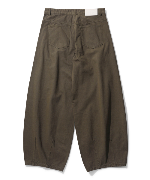 DECET(デケト)の「Barrel Wide Leg Pants DCPT071Brown(その他パンツ・メンズ・その他・26/28/30/32/34)」の4枚目の写真