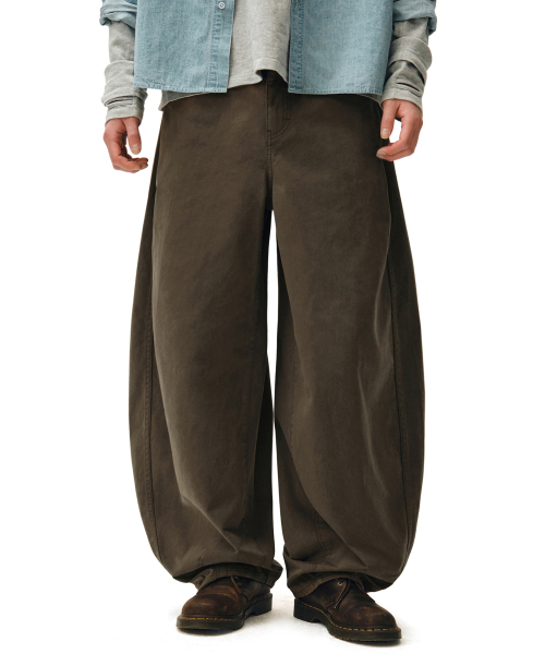 DECET(デケト)の「Barrel Wide Leg Pants DCPT071Brown(その他パンツ・メンズ・その他・26/28/30/32/34)」の6枚目の写真