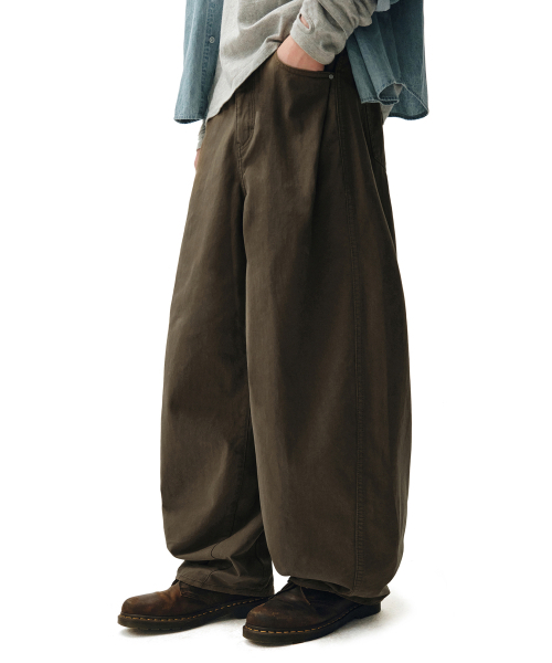 DECET(デケト)の「Barrel Wide Leg Pants DCPT071Brown(その他パンツ・メンズ・その他・26/28/30/32/34)」の7枚目の写真