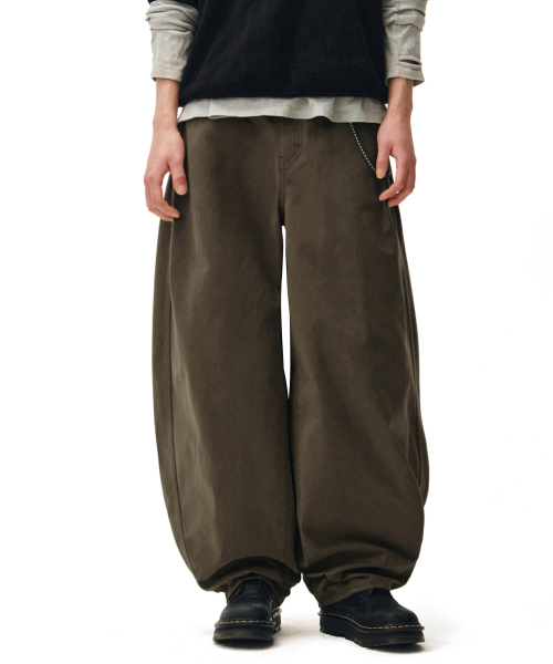 DECET(デケト)の「Barrel Wide Leg Pants DCPT071Brown(その他パンツ・メンズ・その他・26/28/30/32/34)」の9枚目の写真