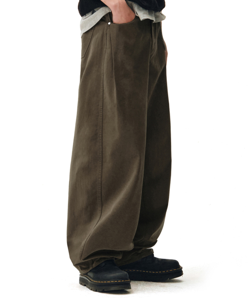 DECET(デケト)の「Barrel Wide Leg Pants DCPT071Brown(その他パンツ・メンズ・その他・26/28/30/32/34)」の12枚目の写真