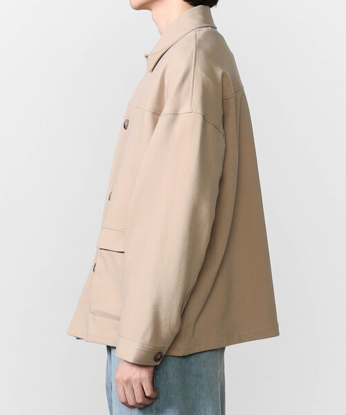 GYMPHLEX（ジムフレックス）の「Gymphlex | ツイルジャージー オーバージャケット MEN（その他アウター・メンズ・ベージュ/ブラック・M/L）」の12枚目の写真