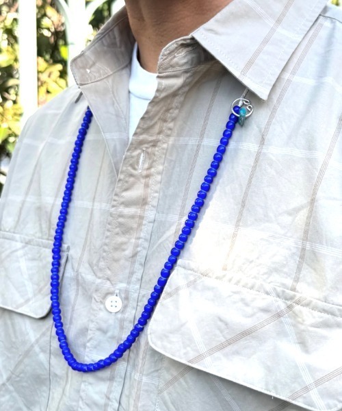TonyTaizsun（トニータイズサン）の「【TonyTaizsun/トニータイズサン】WHITEHEARTS　NECKLACE　ホワイトハート　ネックレス（ネックレス・メンズ・レッド/ブルー・FREE）」の7枚目の写真