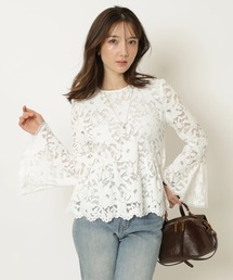 Apuweiser-riche | ペプラムレースブラウス(シャツ/ブラウス)
