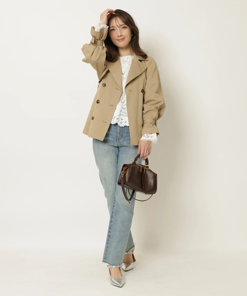 Apuweiser-riche（アプワイザーリッシェ）の「ペプラムレースブラウス（シャツ/ブラウス・レディース・ホワイト/ピンク・2/1）」の18枚目の写真