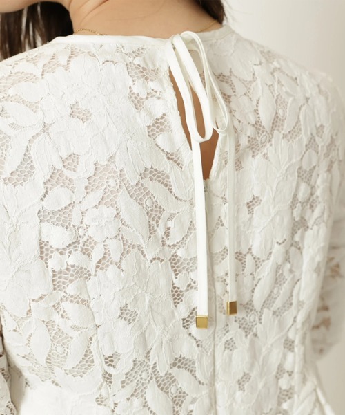 Apuweiser-riche（アプワイザーリッシェ）の「ペプラムレースブラウス（シャツ/ブラウス・レディース・ホワイト/ピンク・2/1）」の20枚目の写真