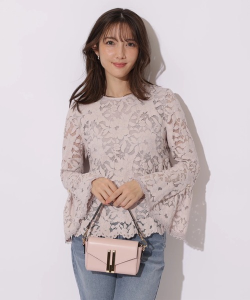 Apuweiser-riche（アプワイザーリッシェ）の「ペプラムレースブラウス（シャツ/ブラウス・レディース・ホワイト/ピンク・2/1）」の22枚目の写真