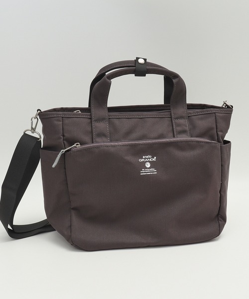 anello GRANDE（アネログランデ）の「anelloGRANDE キャビン 2WAYトート（トートバッグ・レディース・グレイッシュベージュ/ブラック/ピンク/モスグリーン/ベージュ/ネイビー/オリーブ/ダークブラック・FREE）」の16枚目の写真