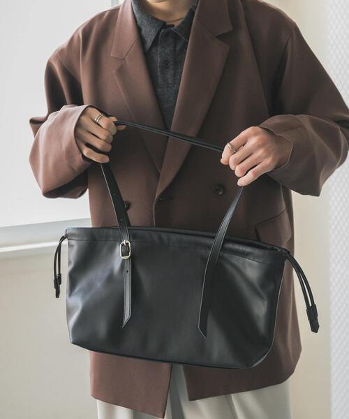 SENSE OF PLACE by URBAN RESEARCH(センスオブプレイスバイアーバンリサーチ)の「ロングハンドルキンチャクショルダーバッグ(ショルダーバッグ・メンズ・ブラック/シルバー/ブラウン・ONE)」の4枚目の写真