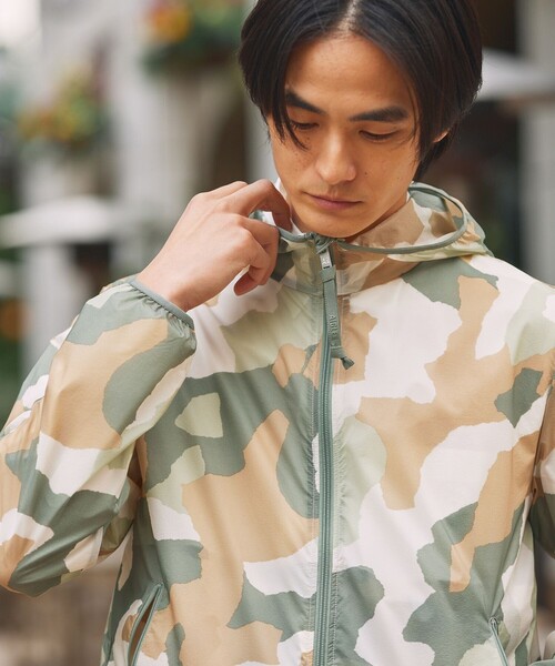 AIGLE（エーグル）の「超軽量 撥水 プリントジャケット RP（ナイロンジャケット・メンズ・グリーン系カモフラージュ/グレー系カモフラージュ・XXL/XS/XL/M/S/L）」の13枚目の写真