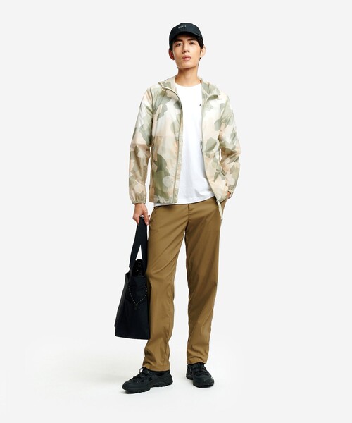 AIGLE（エーグル）の「超軽量 撥水 プリントジャケット RP（ナイロンジャケット・メンズ・グリーン系カモフラージュ/グレー系カモフラージュ・XXL/XS/XL/M/S/L）」の19枚目の写真