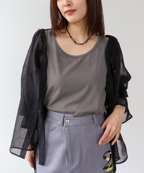 Three Four Time（ｽﾘｰﾌｫｰﾀｲﾑ）の「ギャーザーリボンカラーブラウス（シャツ/ブラウス・レディース・ブラック/ホワイト/イエロー・FREE）」の14枚目の写真