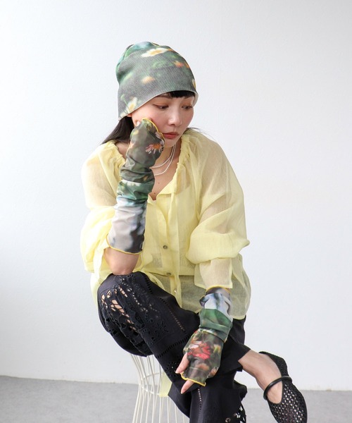 Three Four Time（ｽﾘｰﾌｫｰﾀｲﾑ）の「ギャーザーリボンカラーブラウス（シャツ/ブラウス・レディース・ブラック/ホワイト/イエロー・FREE）」の19枚目の写真