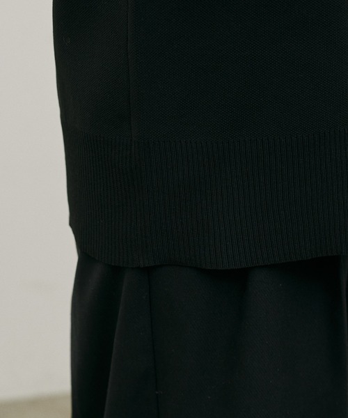 LARUTA（ラルータ）の「【LARUTA】ポリ100シャツレイヤード風カーデ（カーディガン/ボレロ・レディース・グレー/ブラック・FREE）」の18枚目の写真