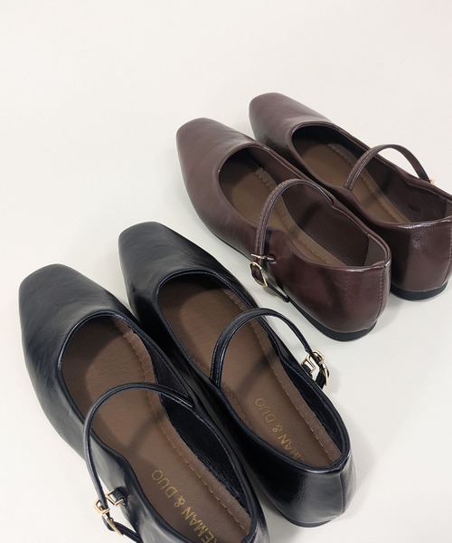 styiro(スタイロ)の「新生活 通勤靴 スクエアトゥ ストラップシューズ パンプス(パンプス・レディース・ブラック/ブラウン・38/39/37)」の5枚目の写真