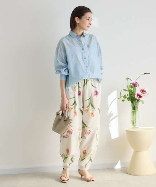 KATHARINE ROSS(キャサリンロス)の「【KATHARINE ROSS】シアーデニムシャツ(シャツ/ブラウス・レディース・ライトブルー/ブルー・FREE)」の4枚目の写真