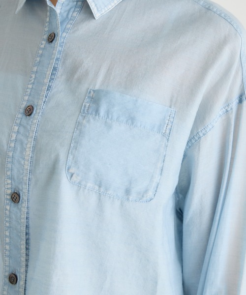 KATHARINE ROSS(キャサリンロス)の「【KATHARINE ROSS】シアーデニムシャツ(シャツ/ブラウス・レディース・ライトブルー/ブルー・FREE)」の15枚目の写真