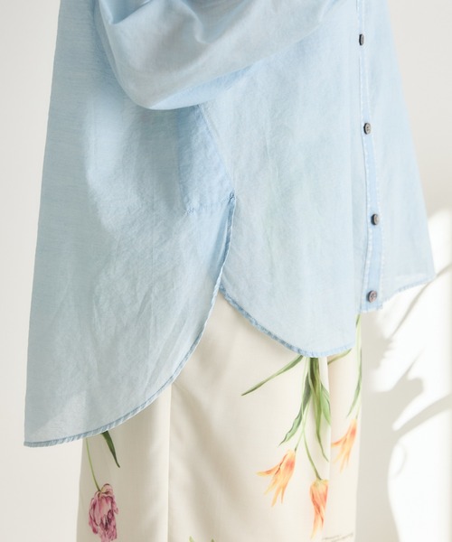 KATHARINE ROSS(キャサリンロス)の「【KATHARINE ROSS】シアーデニムシャツ(シャツ/ブラウス・レディース・ライトブルー/ブルー・FREE)」の17枚目の写真