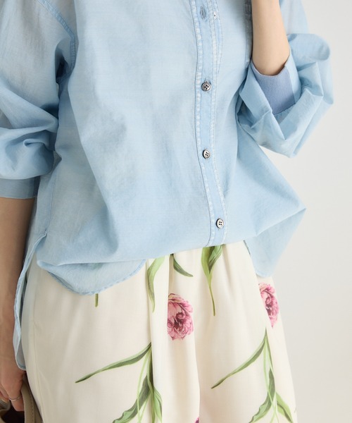 KATHARINE ROSS(キャサリンロス)の「【KATHARINE ROSS】シアーデニムシャツ(シャツ/ブラウス・レディース・ライトブルー/ブルー・FREE)」の18枚目の写真