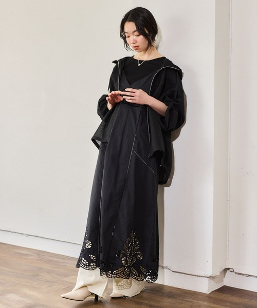 mysty woman（ミスティウーマン）の「テレコキリカエカットソー5S　659811（Tシャツ/カットソー・レディース・ブラック/オフホワイト/グレー・FREE）」の5枚目の写真