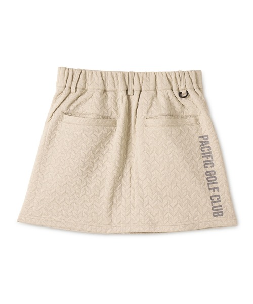 Pacific GOLF CLUB(パシフィックゴルフクラブ)の「【WOMEN】EMBOSS JQ SKIRT(スカート・メンズ・ブラック/ベージュ・M/S)」の3枚目の写真