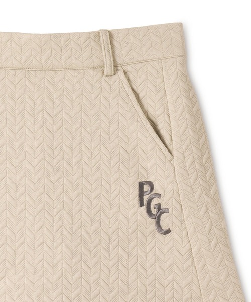 Pacific GOLF CLUB(パシフィックゴルフクラブ)の「【WOMEN】EMBOSS JQ SKIRT(スカート・メンズ・ブラック/ベージュ・M/S)」の5枚目の写真