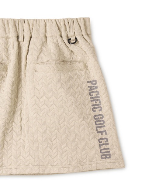 Pacific GOLF CLUB(パシフィックゴルフクラブ)の「【WOMEN】EMBOSS JQ SKIRT(スカート・メンズ・ブラック/ベージュ・M/S)」の6枚目の写真