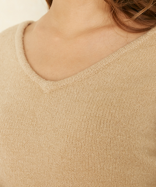 rienda（リエンダ）の「ベルテッドニットOP（ワンピース・レディース・ベージュ/ブラック/ライトピンク/ホワイト・FREE）」の9枚目の写真