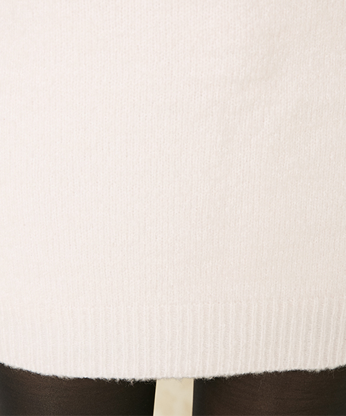 rienda（リエンダ）の「ベルテッドニットOP（ワンピース・レディース・ベージュ/ブラック/ライトピンク/ホワイト・FREE）」の5枚目の写真