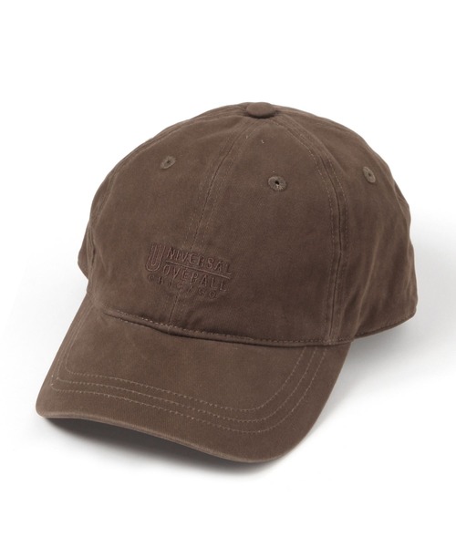 UNIVERSAL OVERALL（ユニバーサルオーバーオール）の「UNIVERSAL OVERALL/ロゴキャップ/647445（キャップ・メンズ・ベージュ/ダークブラウン/チャコールグレー/ブラック・FREE）」の3枚目の写真