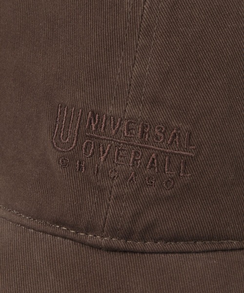 UNIVERSAL OVERALL（ユニバーサルオーバーオール）の「UNIVERSAL OVERALL/ロゴキャップ/647445（キャップ・メンズ・ベージュ/ダークブラウン/チャコールグレー/ブラック・FREE）」の7枚目の写真