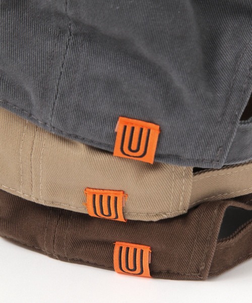 UNIVERSAL OVERALL（ユニバーサルオーバーオール）の「UNIVERSAL OVERALL/ロゴキャップ/647445（キャップ・メンズ・ベージュ/ダークブラウン/チャコールグレー/ブラック・FREE）」の8枚目の写真