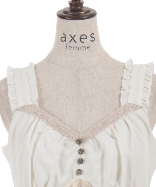 axes femme(アクシーズファム)の「レース使いチュニックOP(チュニック・レディース・ブラック/キナリ/ミント・FREE)」の21枚目の写真