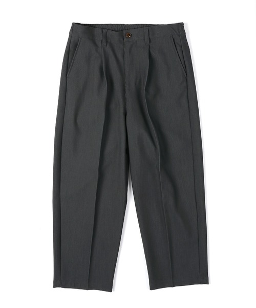 The DUFFER of ST.GEORGE（ザダファーオブセントジョージ）の「STRETCH CORDLANE WIDE TAPERED PANTS：コードレーン ワイドパンツ / スラックス / ストレッチパンツ / テーパードパンツ（スラックス・メンズ・グレー/ブラック・SMALL/MEDIUM/LARGE/X-LARGE）」の10枚目の写真