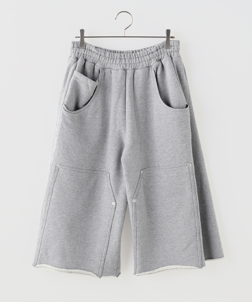 Jieda（ジエダ）の「IEDA /ジエダ 3/4 DOUBLE KNEE SWEAT PANTS（スウェットパンツ・メンズ・グレー/ブラック・3）」の5枚目の写真