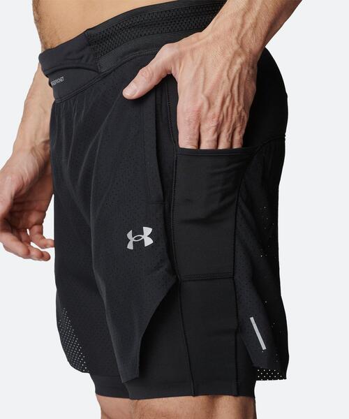 UNDER ARMOUR(アンダーアーマー)の「UAハイブリッド トレイン エリート ショーツ(トレーニング/メンズ)(その他パンツ・メンズ・ブラック・XL/L/2XL/S/M)」の4枚目の写真