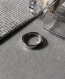 MAGASIN DE MODE Brew(�}�K�W���f���[�h�u�����[)�́yMAGASIN DE MODE Brew�zSquare Frame Ring�@-STENLESS STEEL- �X�e�����X(�����O)