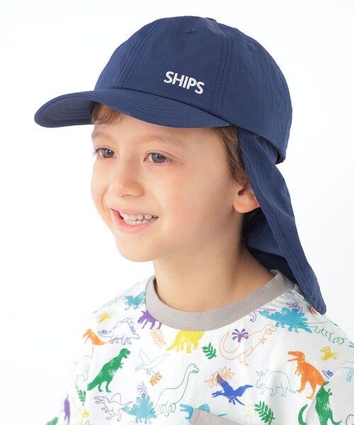 SHIPS（シップス）の「SHIPS KIDS:日除け付き ロゴ キャップ（キャップ・キッズ・ライラック/ダークグレー/ネイビー・ONE SIZE）」の2枚目の写真