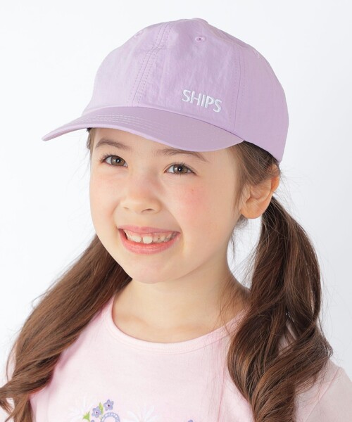 SHIPS（シップス）の「SHIPS KIDS:日除け付き ロゴ キャップ（キャップ・キッズ・ライラック/ダークグレー/ネイビー・ONE SIZE）」の3枚目の写真