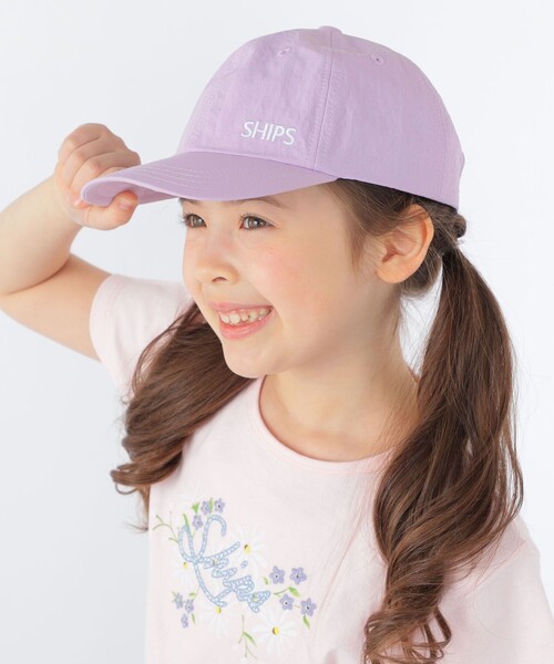SHIPS（シップス）の「SHIPS KIDS:日除け付き ロゴ キャップ（キャップ・キッズ・ライラック/ダークグレー/ネイビー・ONE SIZE）」の9枚目の写真